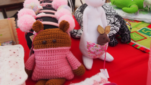 handmade items sold at the pink ladies bazaar in grand cayman