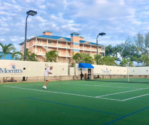 pickleball court at Morritt's Resort in the Cayman Islands