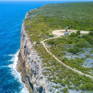 aerial shot of the bluff on Cayman Brac, Cayman Islands